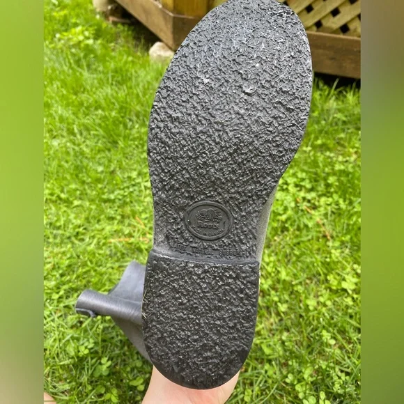 ROOTS classic rollover tribe boots in charcoal grey size 6 - Picture 7 of 9